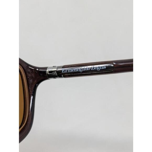 Vintage Ermenegildo  Zegna Transparent Brown Sunglasses Frames- No Lens's - Picture 4 of 8